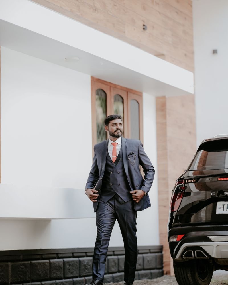 Slim Fit Lacivert Takım Elbise
